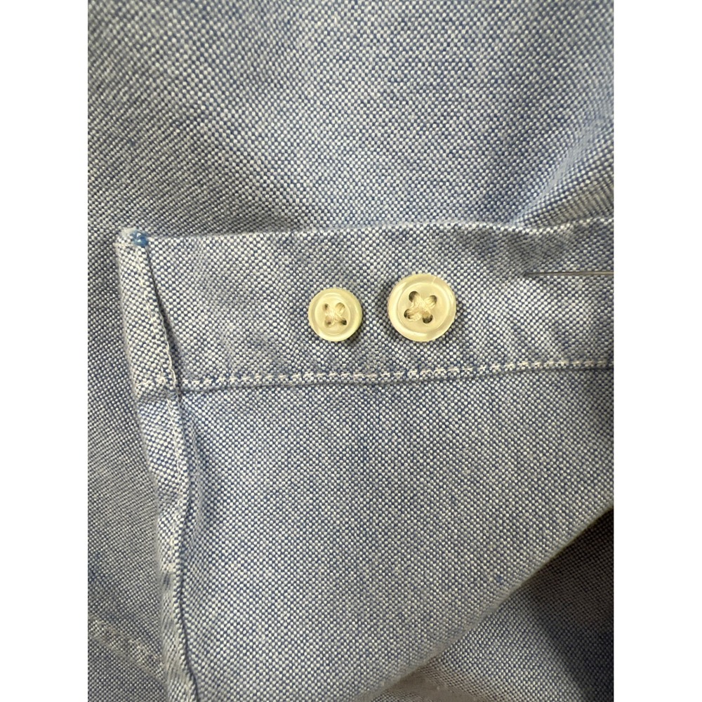 Ralph Lauren Oxford Shirt Boys Medium 10-12 Light Blue Button Down Long Sleeve - Picture 6 of 8